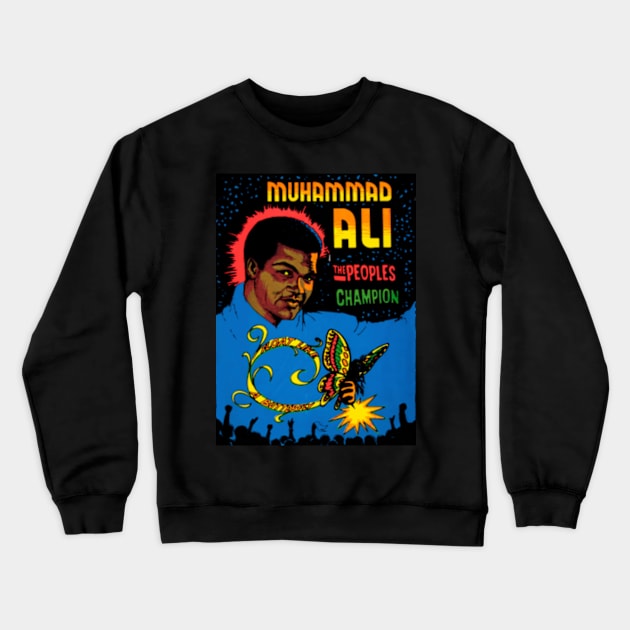 Rare Vintage poster of Ali circa 1974 Crewneck Sweatshirt by Artizan